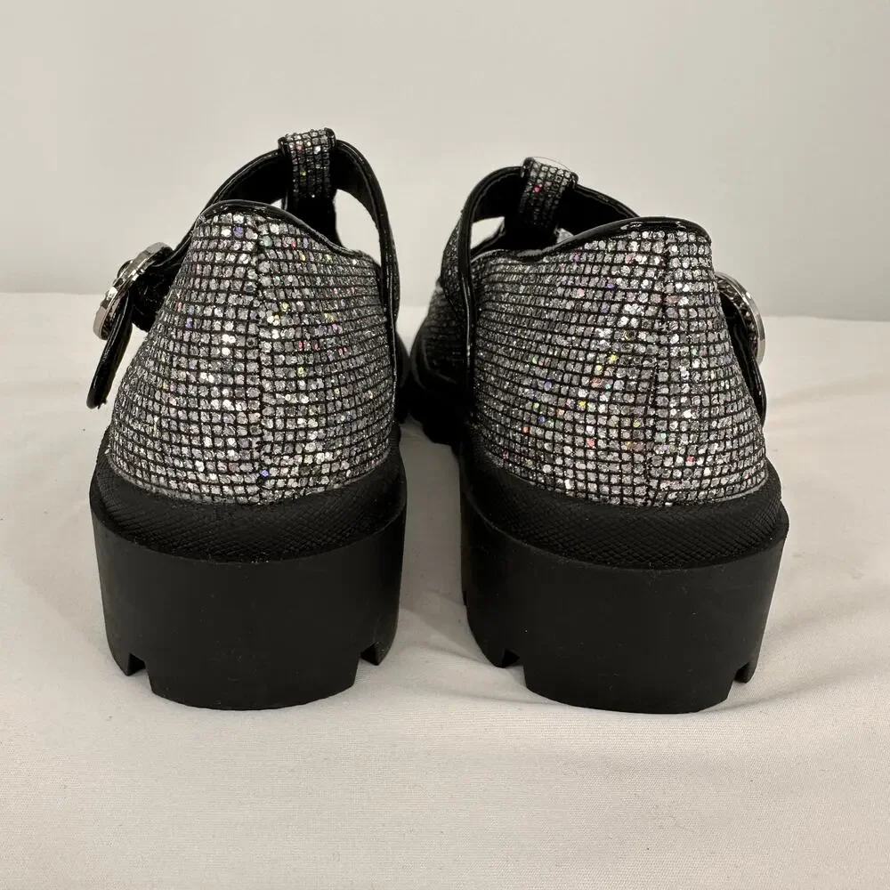 Steve Madden Girls Suzey Sparkle Mary Jane Shoes Size 2
